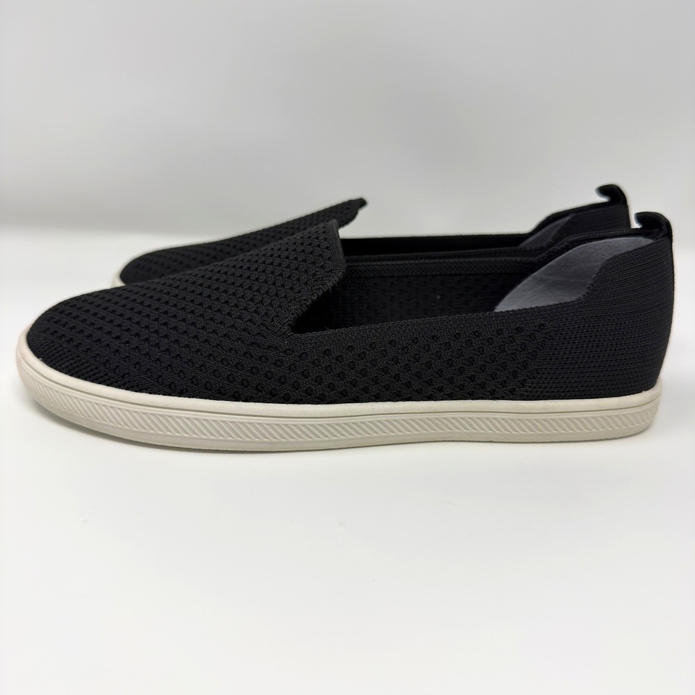 Vince Camuto Cabreli Black Knit Slip On Sneakers Womens 6M Washable Shoes - Picture 4 of 8